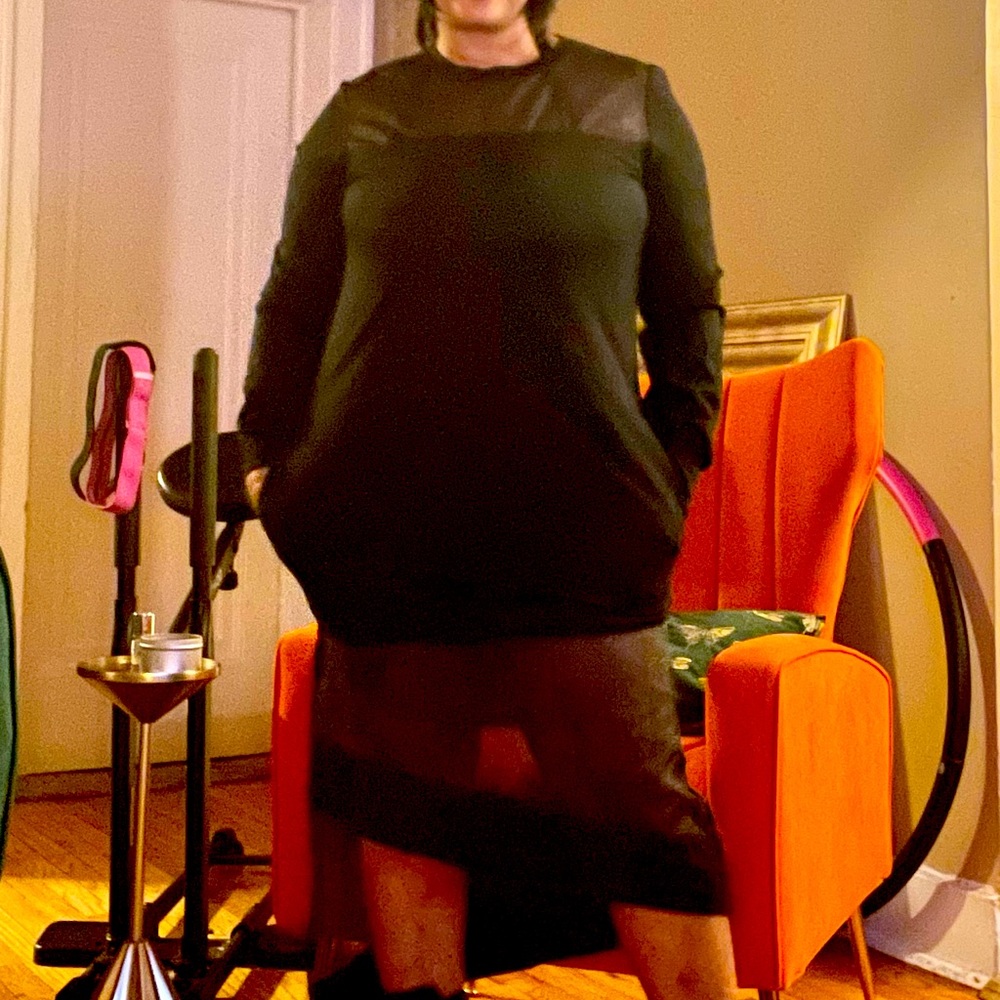 Black TOV dress.